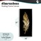 Stupell Industries Glam Lined Feather Floating Frame, design by Kim Allen
